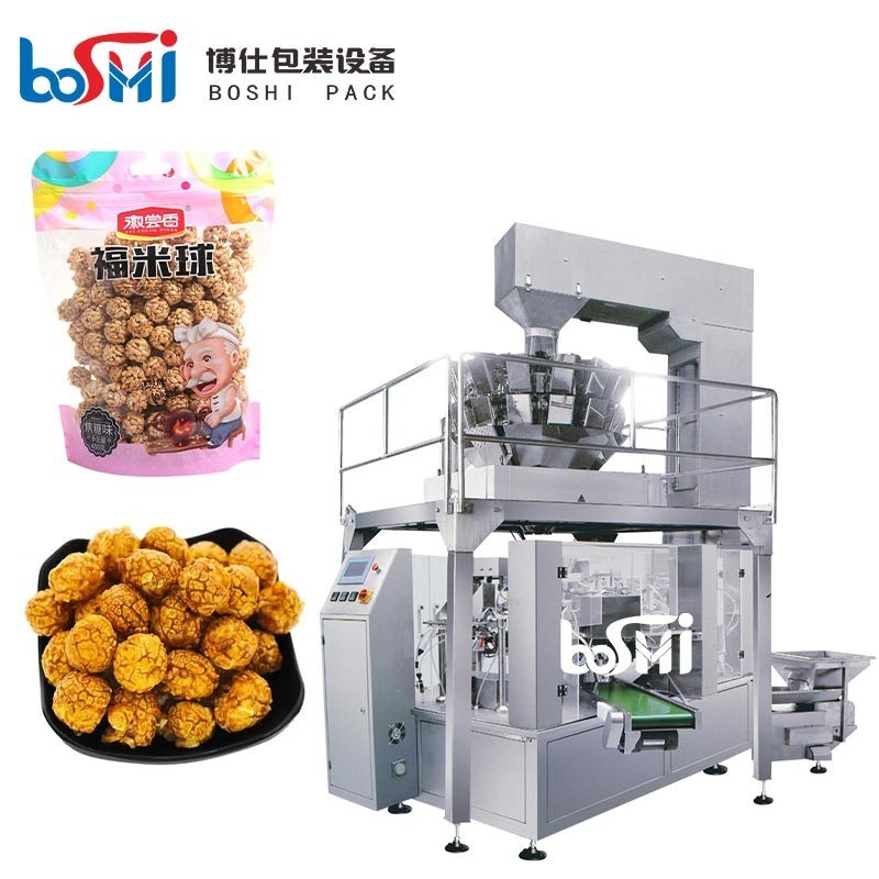 Candy Snack Food Zip Lock Pouch Packing Machine Automatic With Zipper